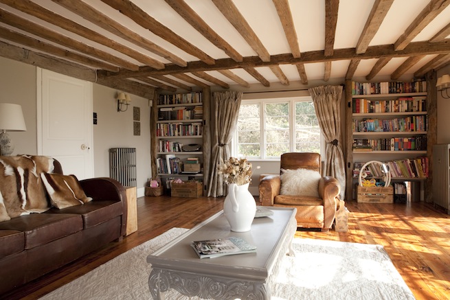 Amazing medieval hall house with beautiful country gardens, featuring vegetable garden and pond.