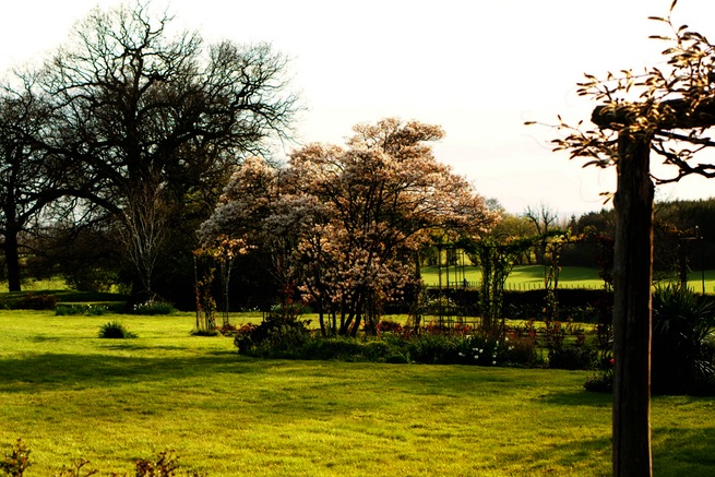 Amazing medieval hall house with beautiful country gardens, featuring vegetable garden and pond.