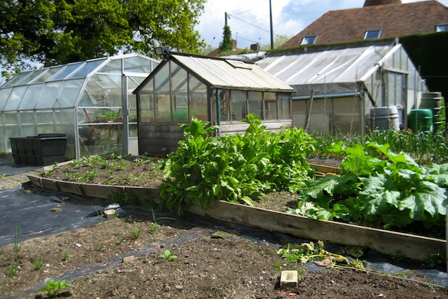 Amazing medieval hall house with beautiful country gardens, featuring vegetable garden and pond.