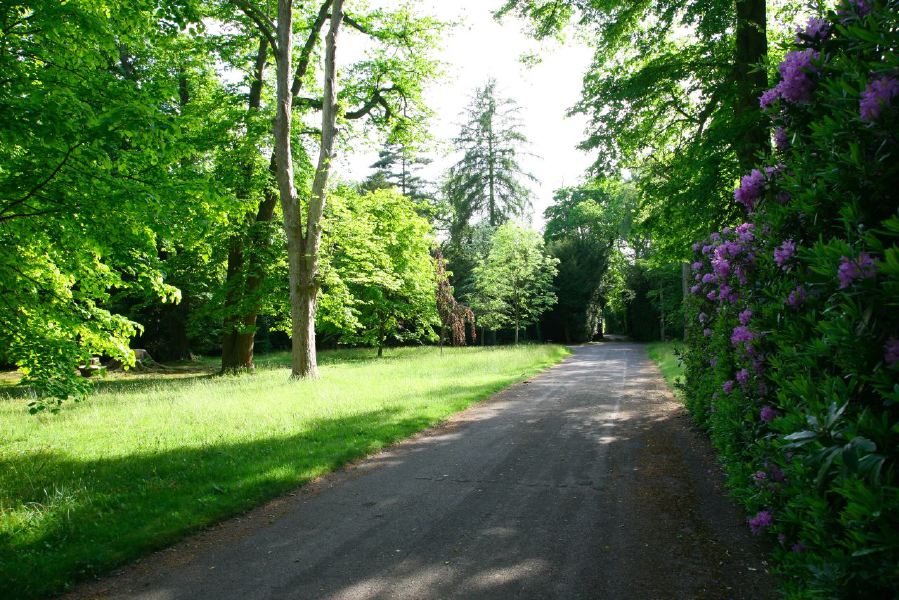 Lovely country house garden looking over a ha-ha at the surrounding countryside, within about 1 hour of Central London and easily accessible by the M4 or M40