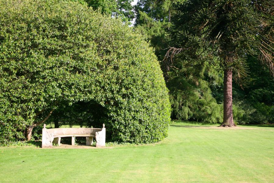 Lovely country house garden looking over a ha-ha at the surrounding countryside, within about 1 hour of Central London and easily accessible by the M4 or M40