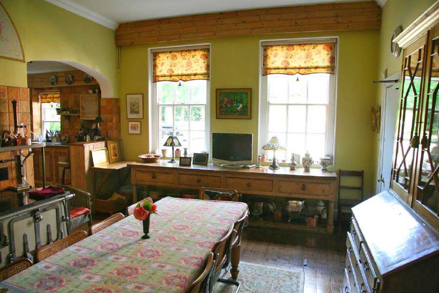 Kitchen with a retro, period atmosphere in a large country house, just an hour from Central London