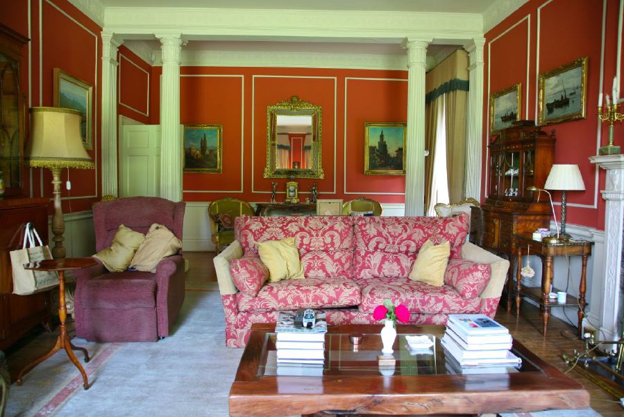 Grand sitting rooms in a country house