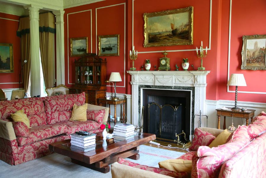 Grand sitting rooms in a country house