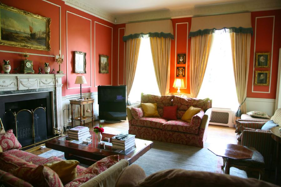 Grand sitting rooms in a country house