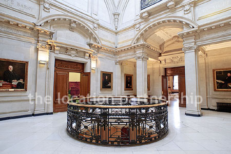 Grand, pillared marble entrance hall with impressive domed skylight. NB- Weekends only.