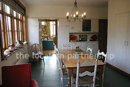 Dining room in large family house in SW London