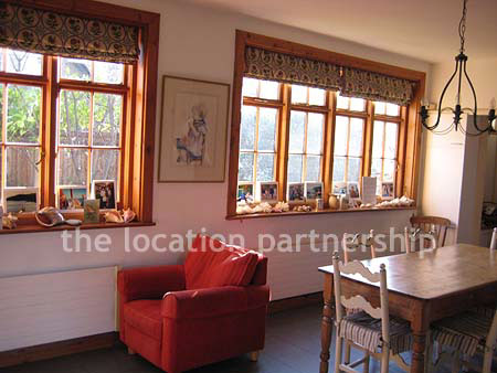 Dining room in large family house in SW London
