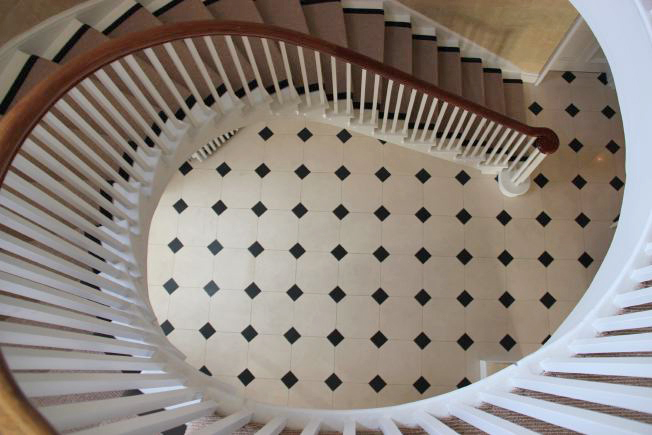 Stunning spiral, sweeping staircase in Georgian house. NB- stills and smaller shoots preferred.