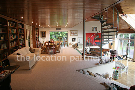 Incredibly light and spacious sitting room in open plan modern house