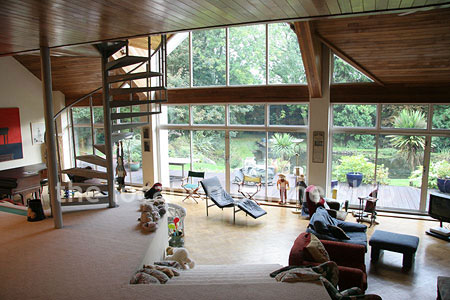 Incredibly light and spacious sitting room in open plan modern house