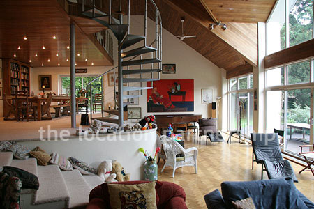 Incredibly light and spacious sitting room in open plan modern house