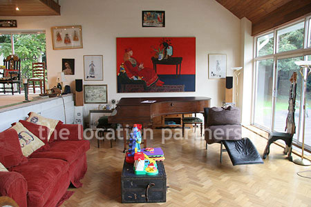 Incredibly light and spacious sitting room in open plan modern house
