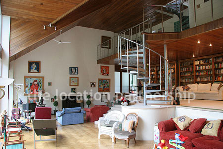 Incredibly light and spacious sitting room in open plan modern house