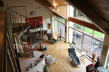 Incredibly light and spacious sitting room in open plan modern house