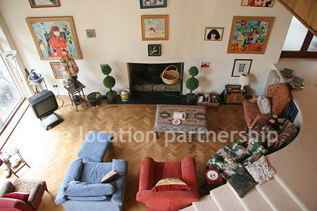 Incredibly light and spacious sitting room in open plan modern house