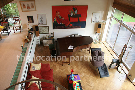 Incredibly light and spacious sitting room in open plan modern house