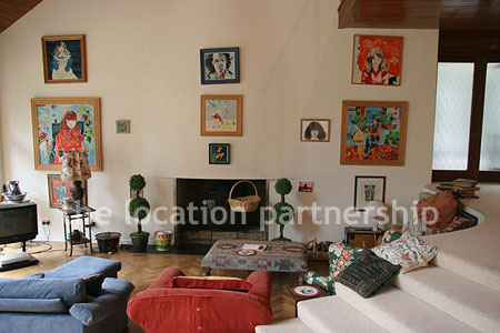 Incredibly light and spacious sitting room in open plan modern house