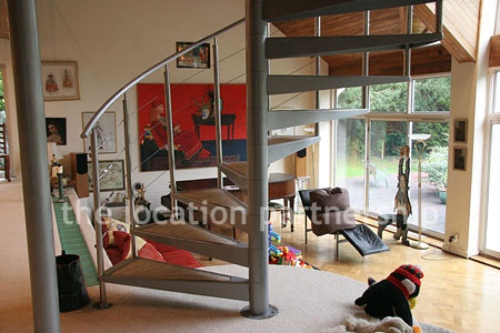 Incredibly light and spacious sitting room in open plan modern house