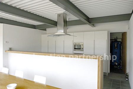 Very modern kitchen / diner with fantastic views of thacross the Hampshire countryside.