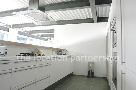 Very modern kitchen / diner with fantastic views of thacross the Hampshire countryside.