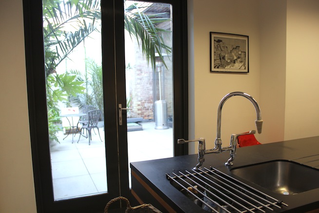 Contemporary open plan home with gorgeous courtyard and modern furnishings.