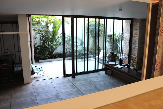 Contemporary open plan home with gorgeous courtyard and modern furnishings.
