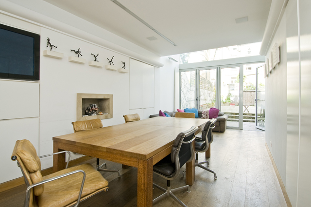 Modernised five storey terraced London townhouse.