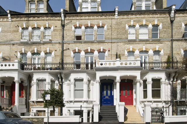 Modernised five storey terraced London townhouse.