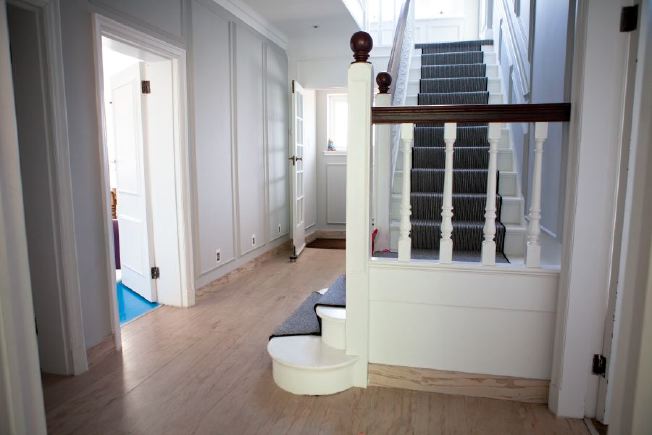 Spacious hallway / landing in large family house.