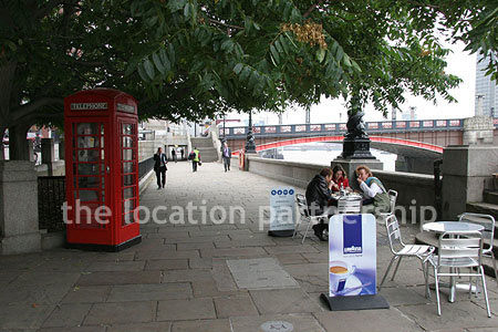 Red Phone Box by The Thames