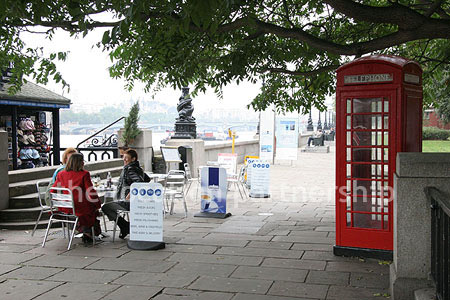 Red Phone Box by The Thames