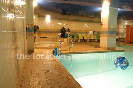 Shoot friendly swimming pool and jacuzzi on basement level.