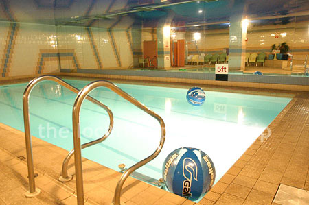 Shoot friendly swimming pool and jacuzzi on basement level.