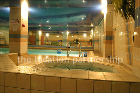 Shoot friendly swimming pool and jacuzzi on basement level.