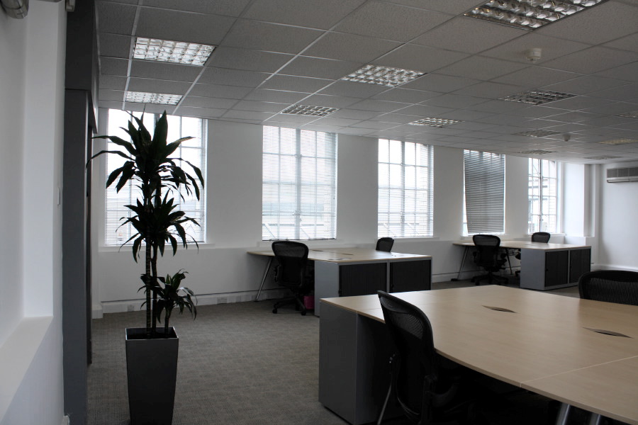 A part furnished empty office space situated on the 6th floor in the West end