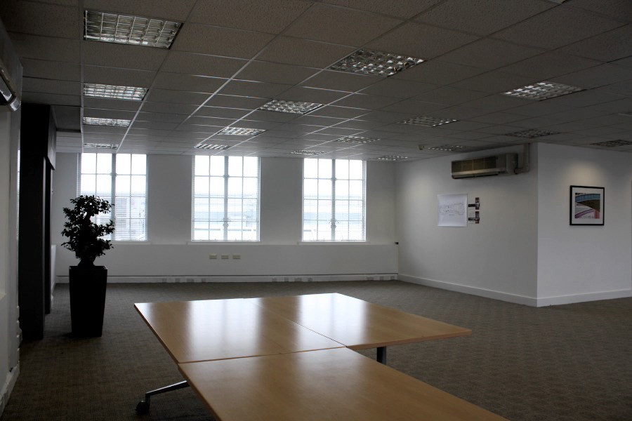 A part furnished empty office space situated on the 6th floor in the West end