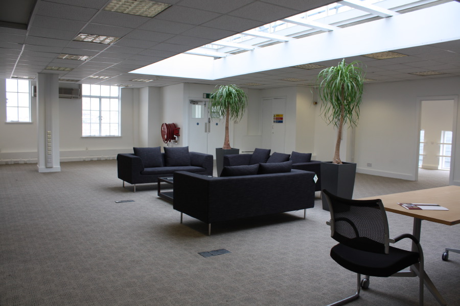 A part furnished empty office space situated on the 6th floor in the West end