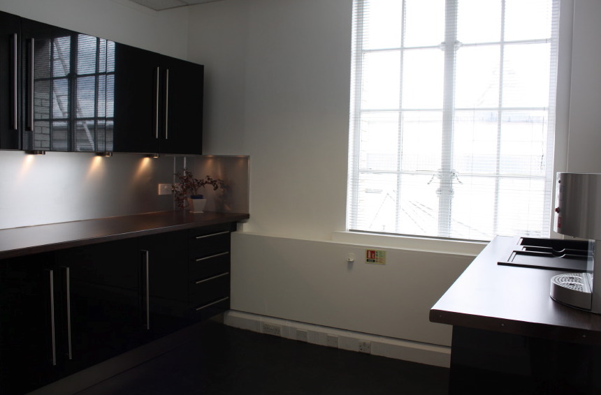 A part furnished empty office space situated on the 6th floor in the West end
