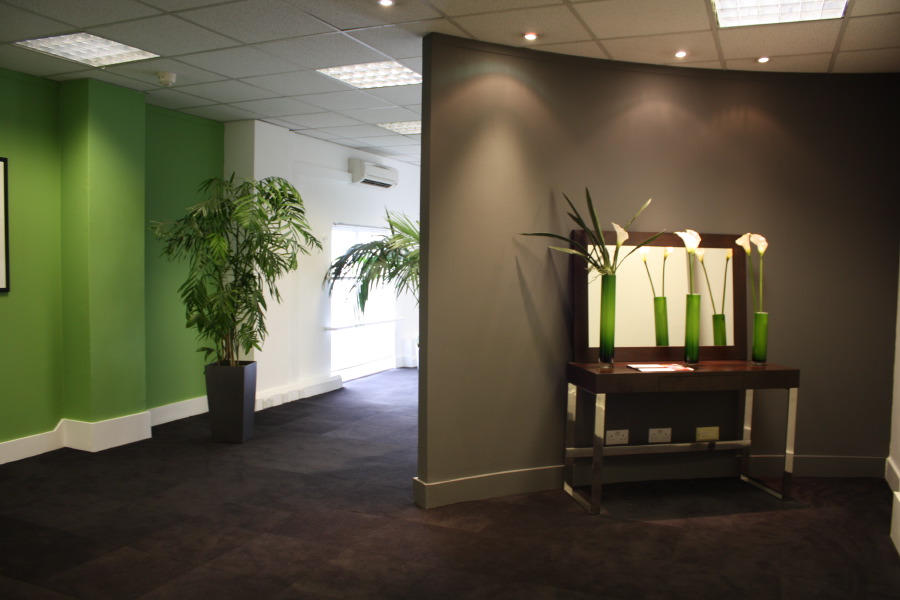 A part furnished empty office space situated on the 6th floor in the West end