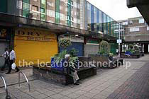 60's shopping precinct with recent modern additions