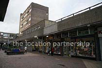 60's shopping precinct with recent modern additions