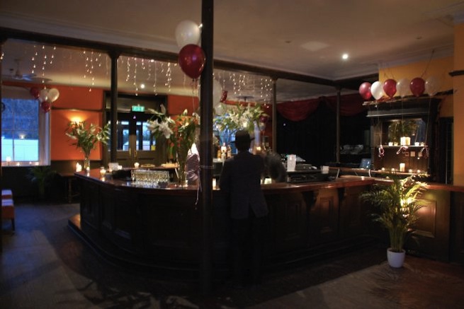 Pub with function room and expansive beer garden.