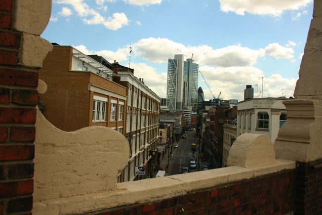 Small urban rooftop in the East end.