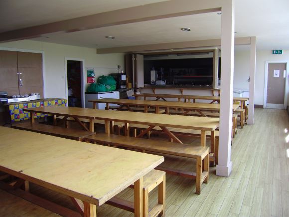 Sports Club with rugby pitches, clubhouse, turnstiles, canteen and members' bar.