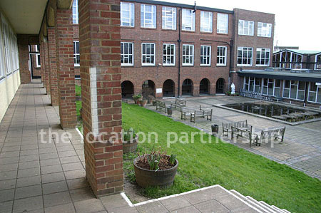Quad/courtyard in school in SW London