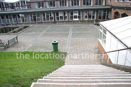 Quad/courtyard in school in SW London