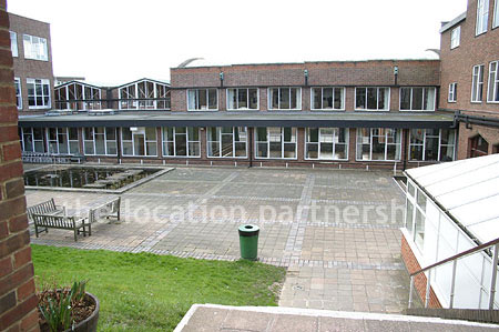 Quad/courtyard in school in SW London