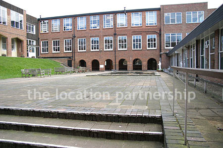 Quad/courtyard in school in SW London