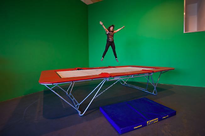 Very colourful, fun location with various rooms including a skate park, a recording studio and a games' room.